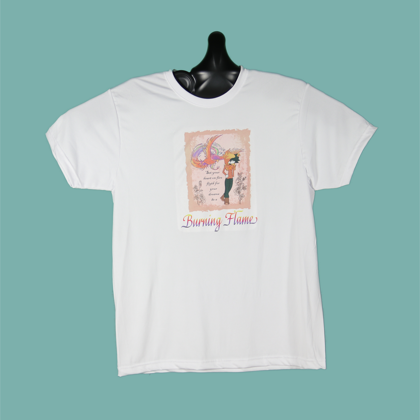 Burning flame - Sublimation Short sleeve Performance Poly t-shirt