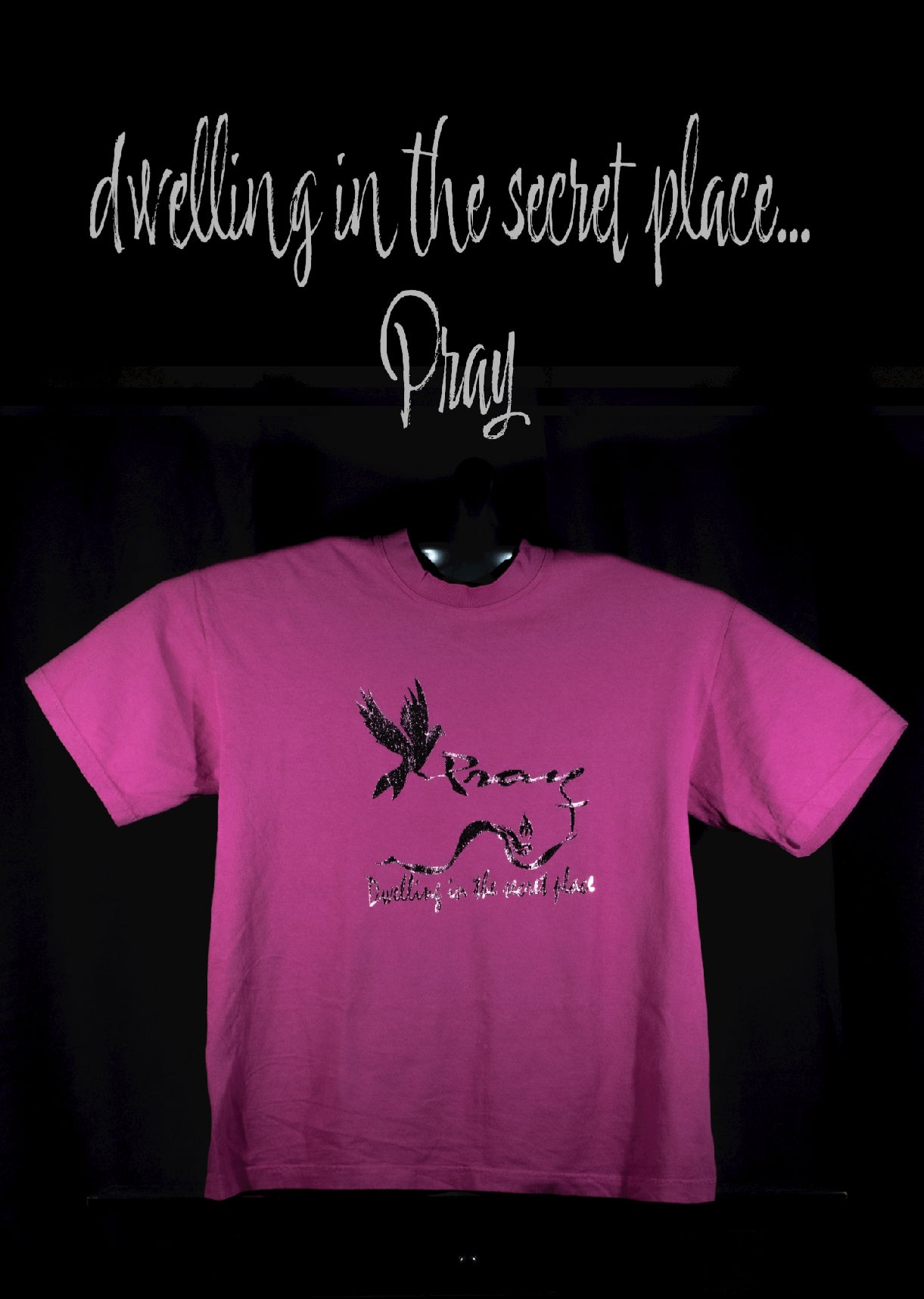 Pray dove, short sleeve T-Shirt, Made in USA 100% Cotton