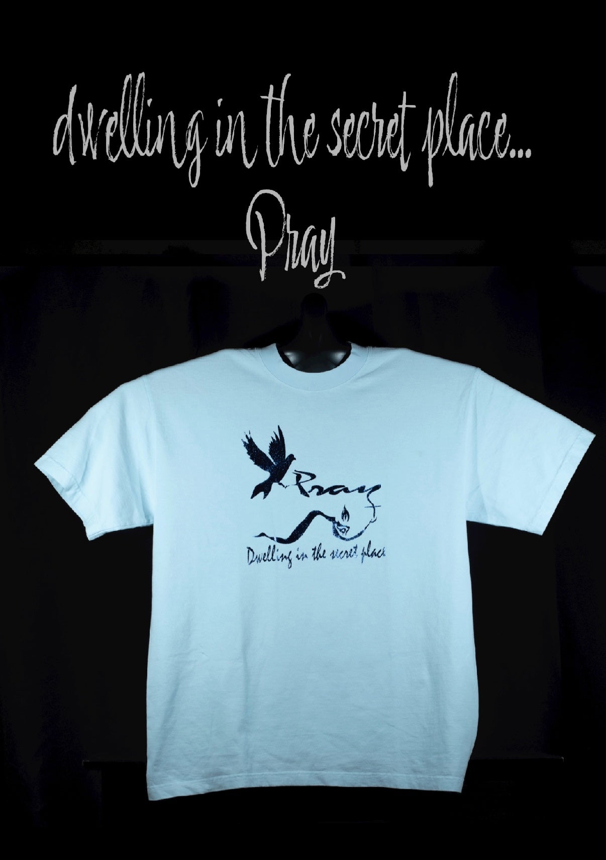 Pray dove, short sleeve T-Shirt, Made in USA 100% Cotton