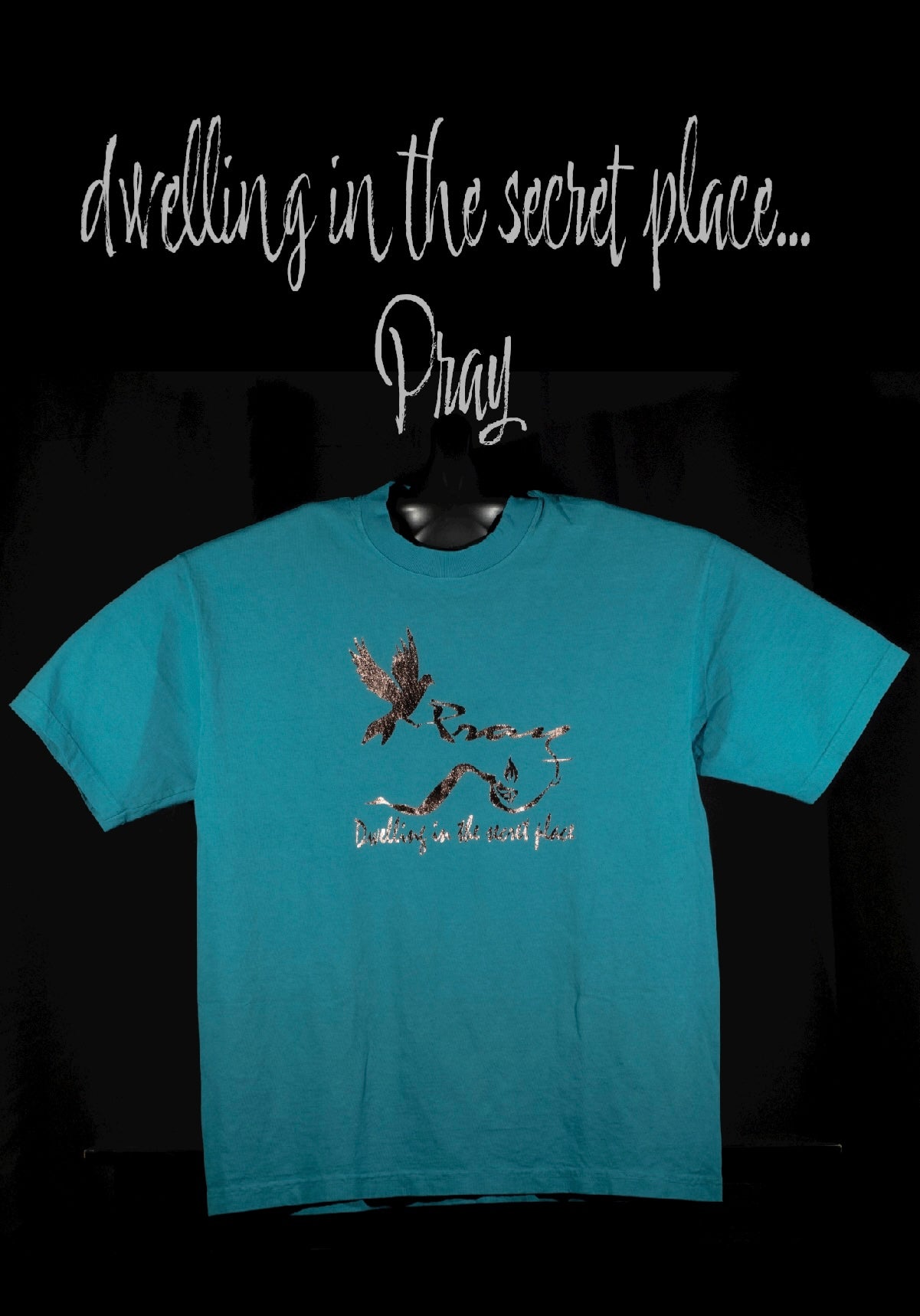 Pray dove, short sleeve T-Shirt, Made in USA 100% Cotton